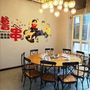 位于五家渠市人民北路贝鸟语城临街二楼餐饮店面转让